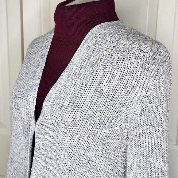 J.JILL Gray Cardigan Sweater Size L - Picture 3 of 7